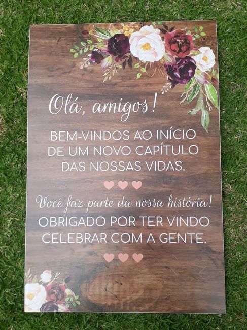 Placas recepção cerimônia 2
