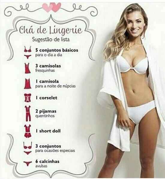 Dicas chá de lingerie 👙 - 1