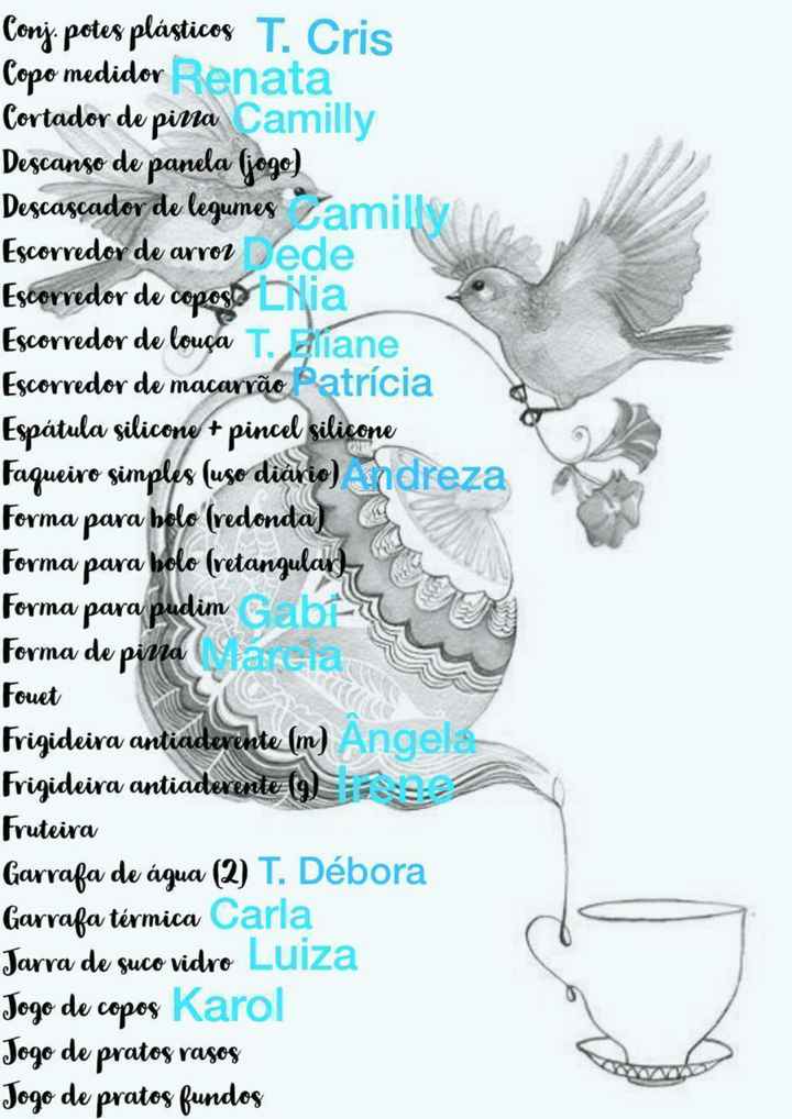 Lista do chá pelo Whatsapp - 4