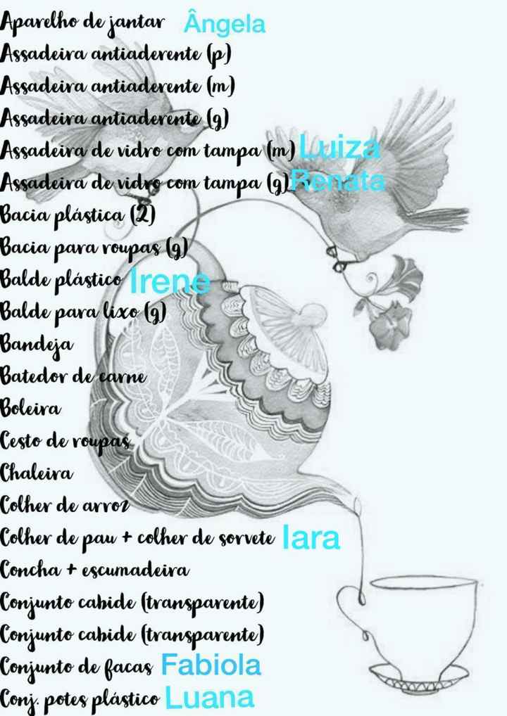 Lista do chá pelo Whatsapp - 5