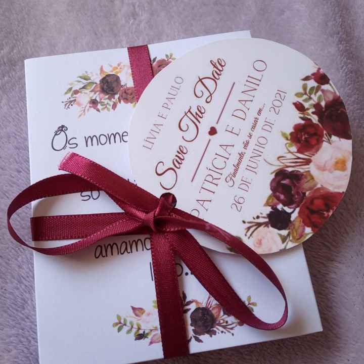 Lembrancinha/ convite para padrinhos - 1