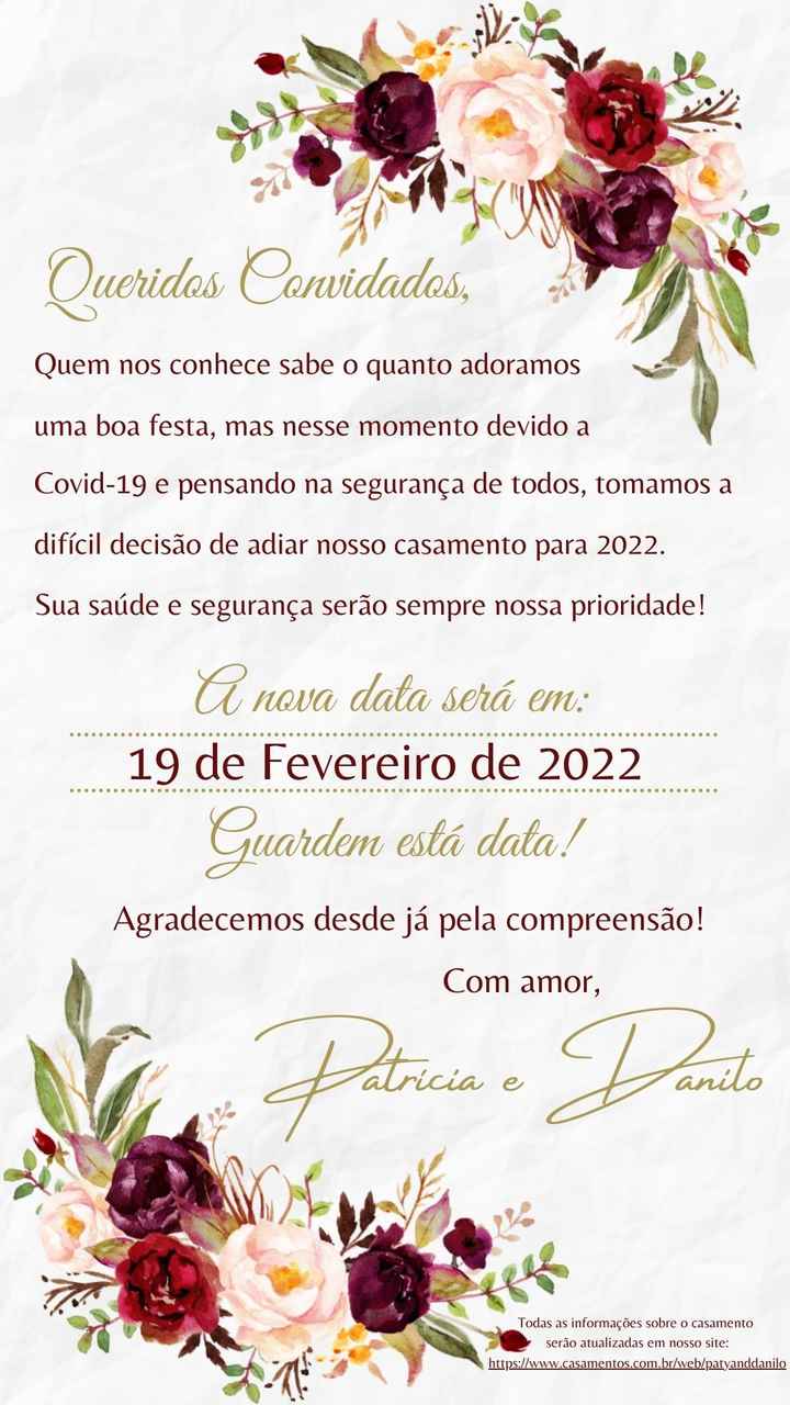 Já deu check ✅ no save the date? - 2