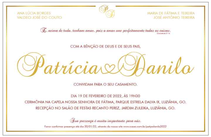Quem convida no seu casamento? - 1