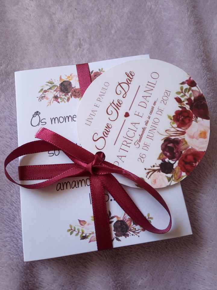 Caixa convite para padrinhos mdf x Papel - 1
