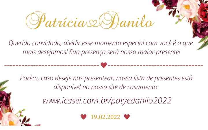 Presente de casamento - 1