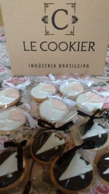 os maravilhosos cookies, feitos com carinho, fiz questão pq amei a ideia