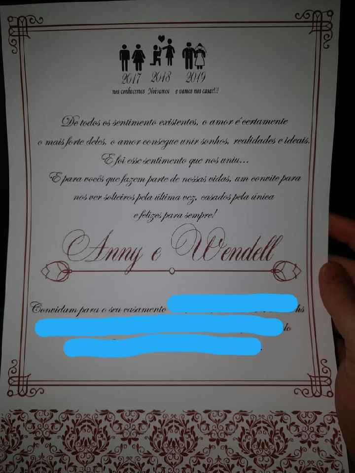 Meus convites chegaram 🤗 - 3