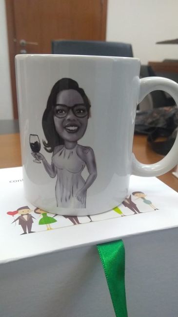 Aqui terá a caricatura de cada Padrinho / Madrinha