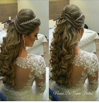 Inspirações penteado semi preso - 2