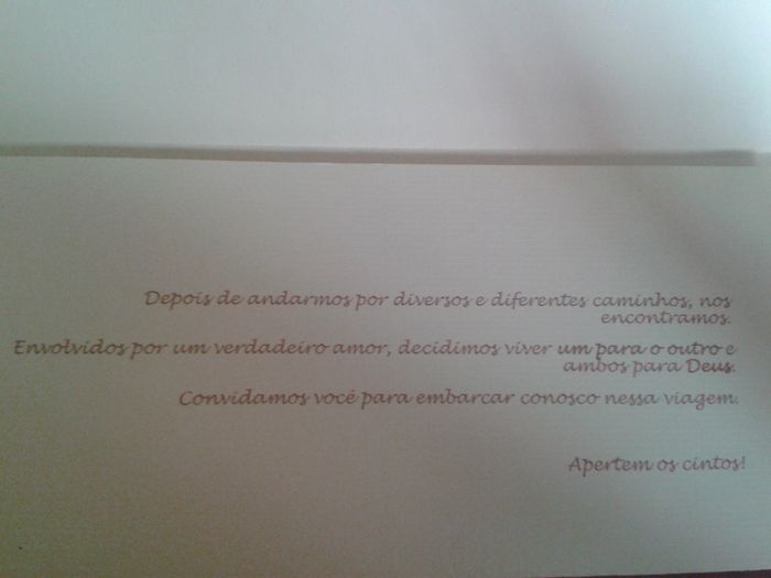 Convite de casamento  - 2