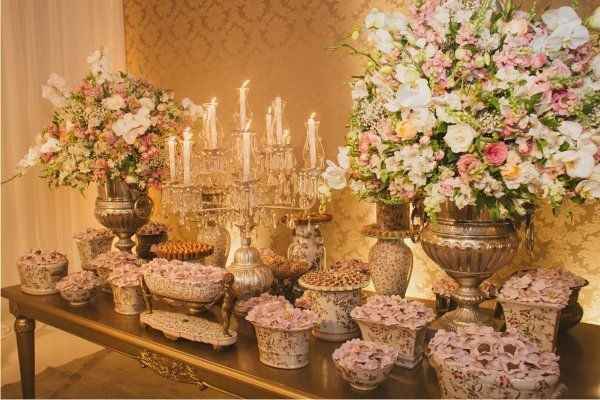 Decoração de casamento tons claros
