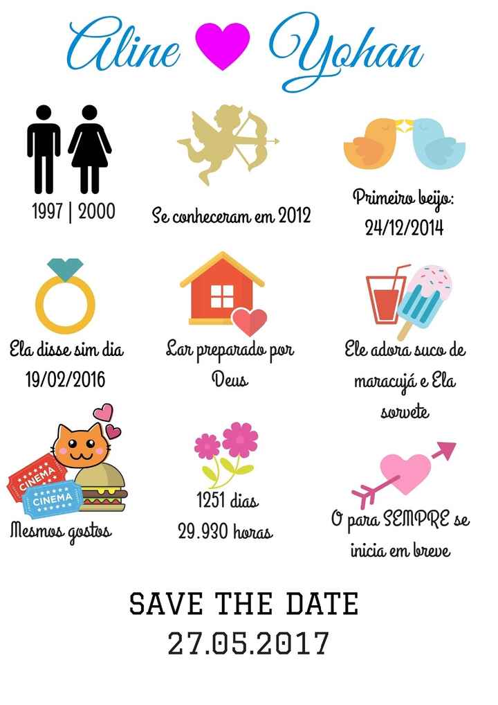 Meu SAVE THE DATE