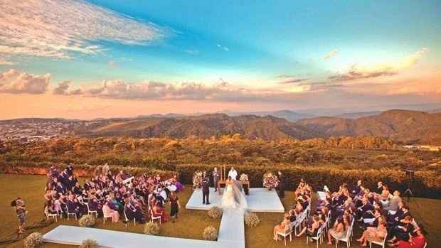 Casamento por do sol