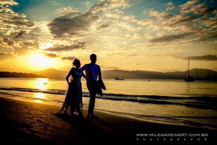 Casamento por do sol