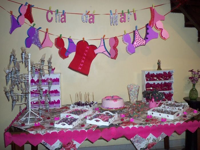 Decoração - chá de lingirie