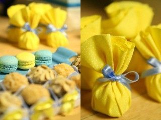 Azul tiffany e amarelo