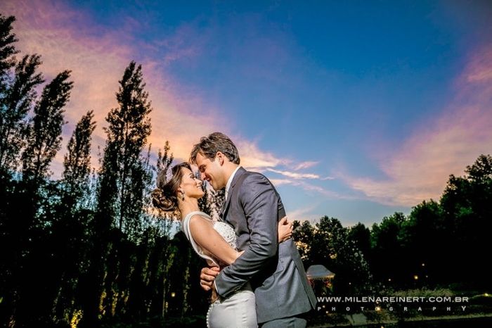 Casamento por do sol
