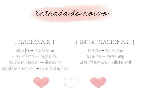playlist noivo