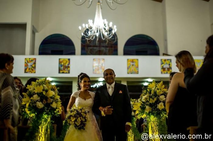 Entrando na igreja