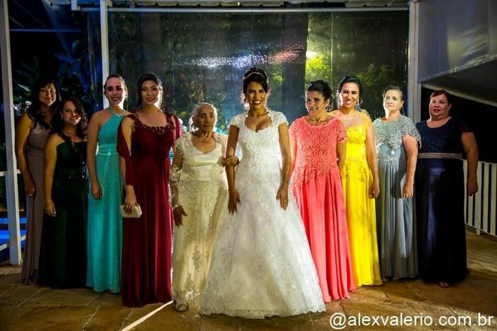Madrinhas, mãe e avó