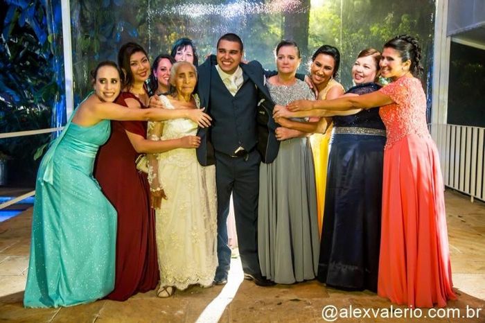 Madrinhas, mãe e avó