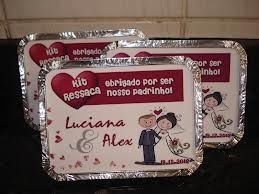 lembrancinha para os padrinhos