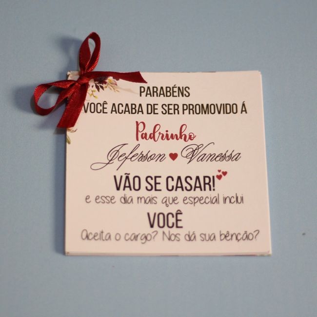 Convite dos Padrinhos! 1