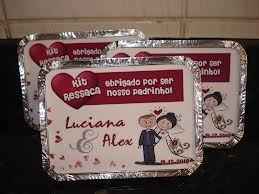 lembrancinha para os padrinhos