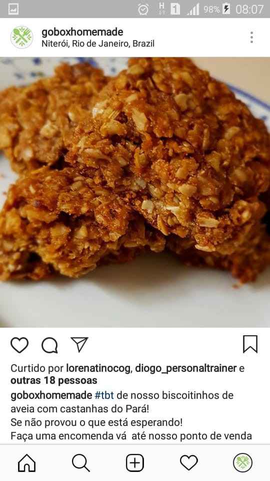 Biscoitinhos de aveia com Castanha do Pará