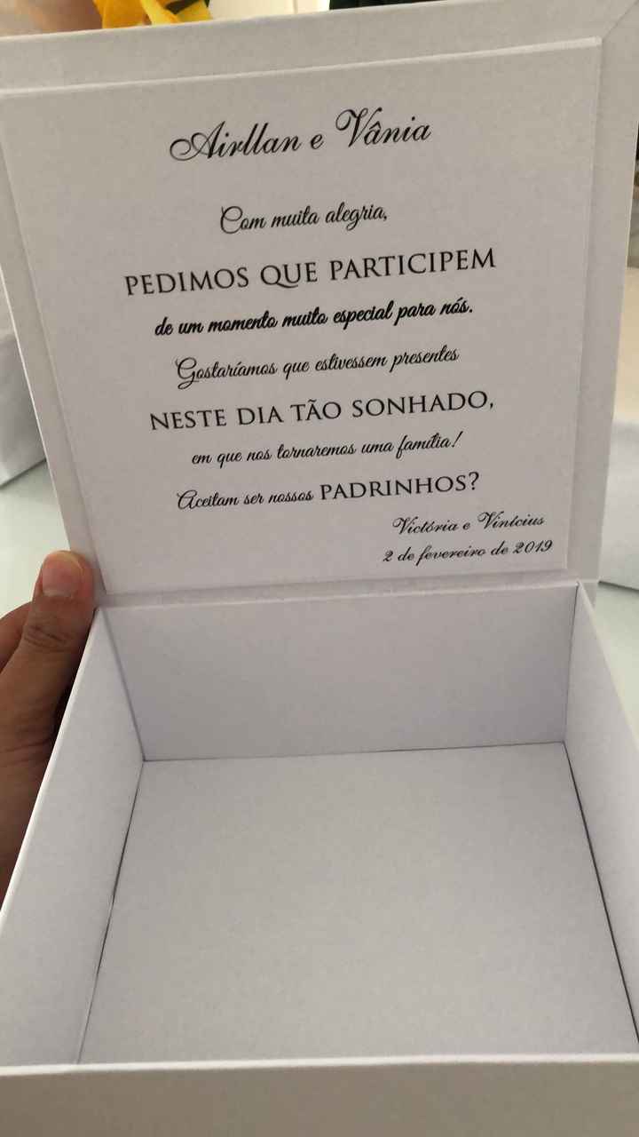 Convites padrinhos - 2