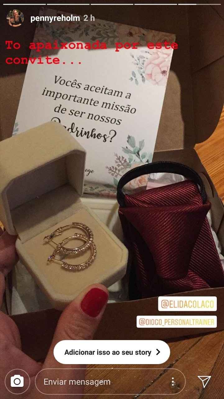 Caixinha de Padrinhos casal que ia com sabonetes para os dois e um par de brincos e a gravata para o