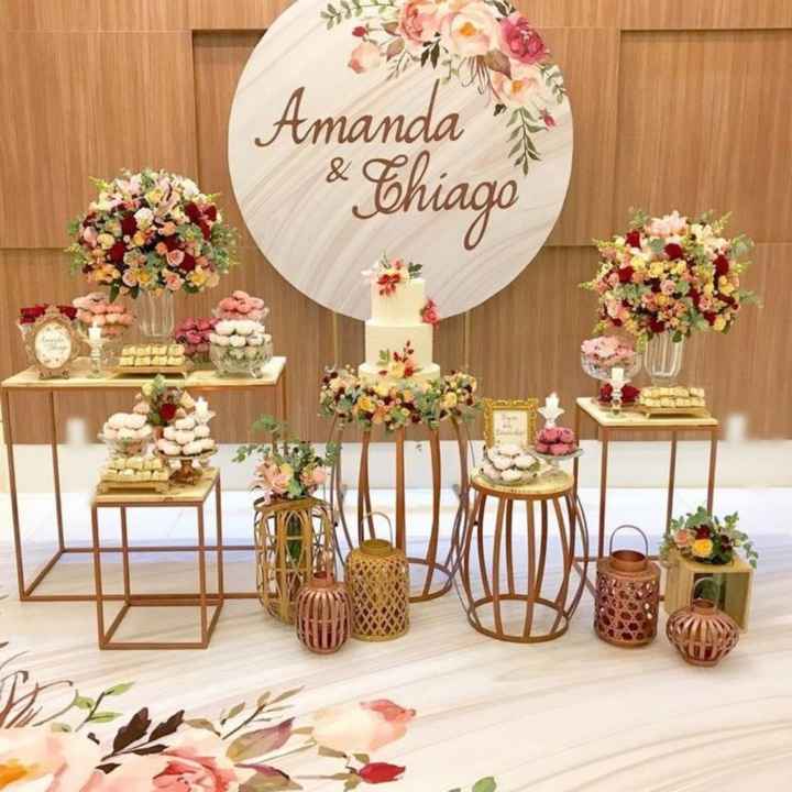 Casamento com Buffet ou tudo feito pelos noivos. Essa decoracao nao é minha mais o pehue monte desta