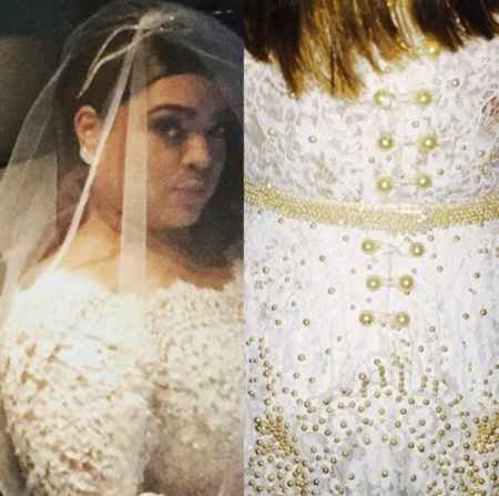 Detalhes do vestido