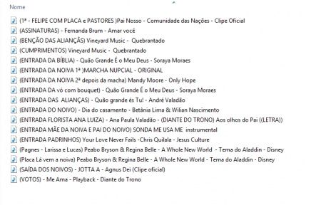 Músicas para cerimônia