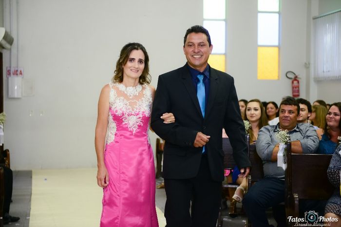 Mãe e pai do noivo