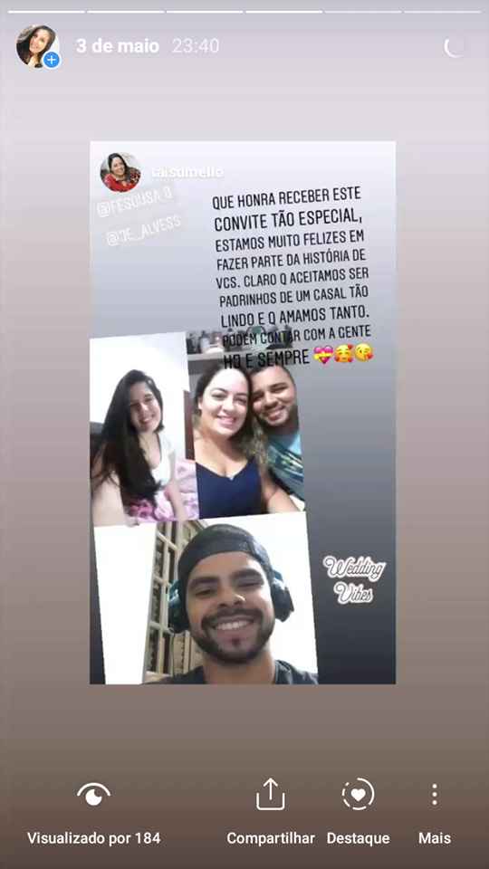 Convidando os padrinhos - 1