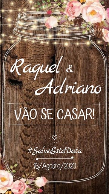 Save The Date Igual ao convite?! - 1