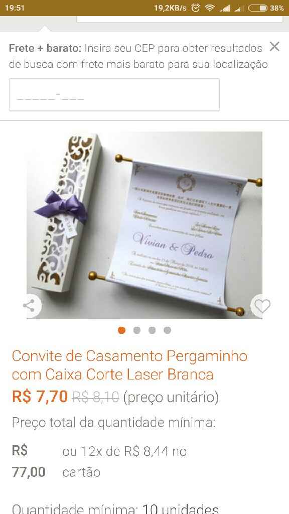 Eu NUNCA... escolheria este convite - 1