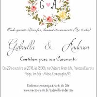 Convite casamento