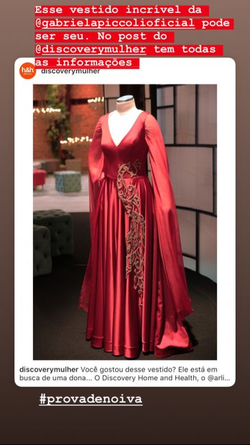 quer ganhar um vestido de noiva  Vermelho? vem saber mais - 1