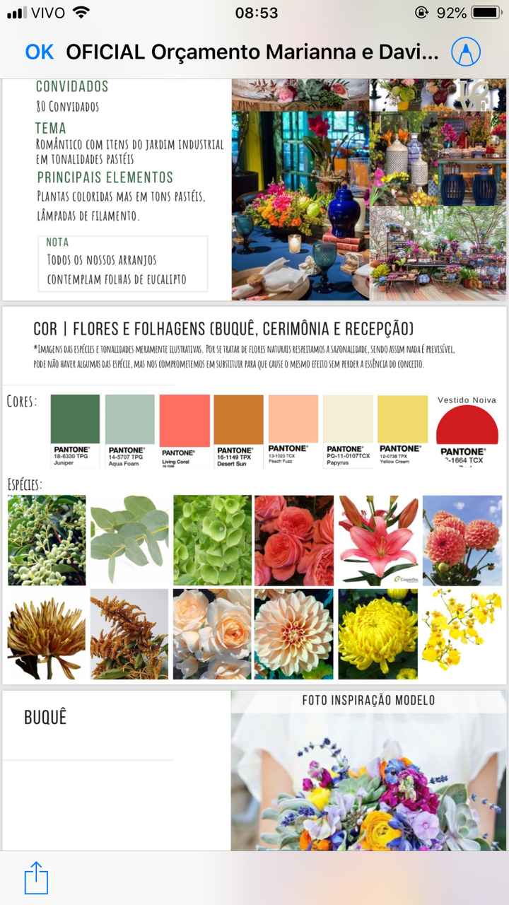 Qual a cor de paleta de decoração de vocês? - 1