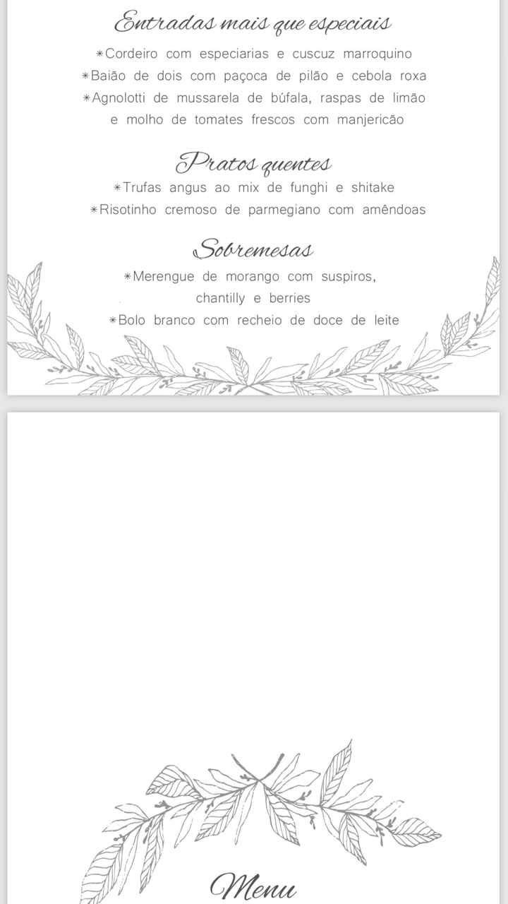 Cardápio Finalizado - 3