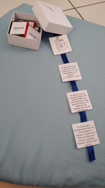 Caixa convites para padrinhos 