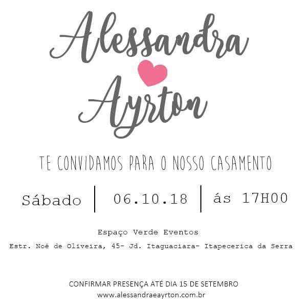meninas meu Convite!!! Eu que fiz ❤️ - 1