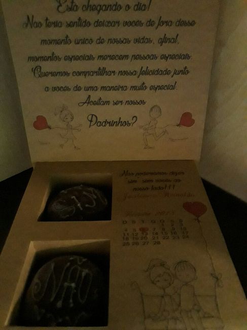  Convite dos padrinhos 🍬👫 - 3
