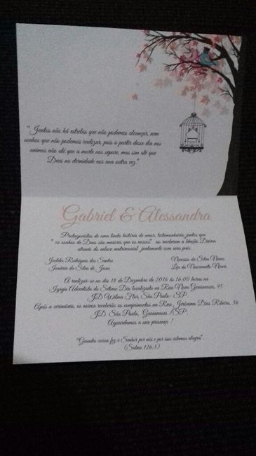 Ale e biel 45 dias- nossos convites - 2