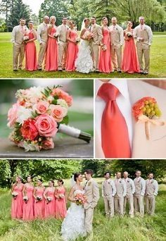 Vestido coral 