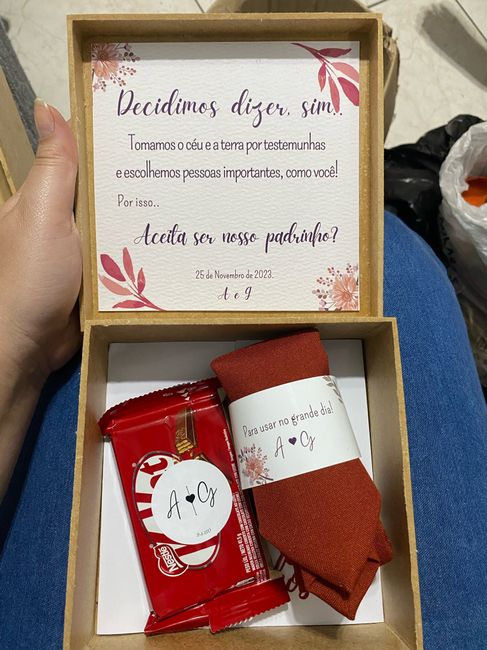 Caixas convites de padrinhos 2