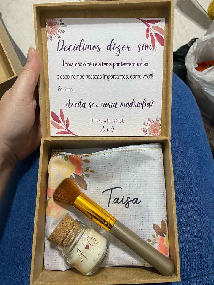 Caixas convites de padrinhos - 3