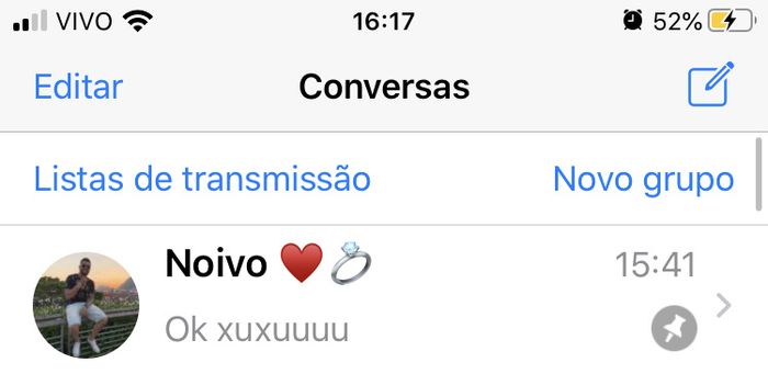 Como está salvo o nome dele(a) no seu celular? 1